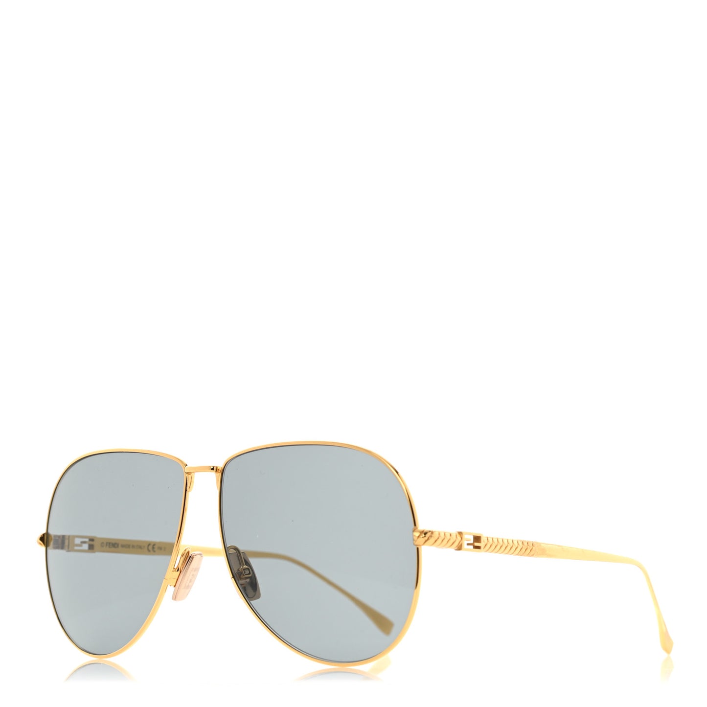 Metal Aviator Sunglasses FF 0437 Gold