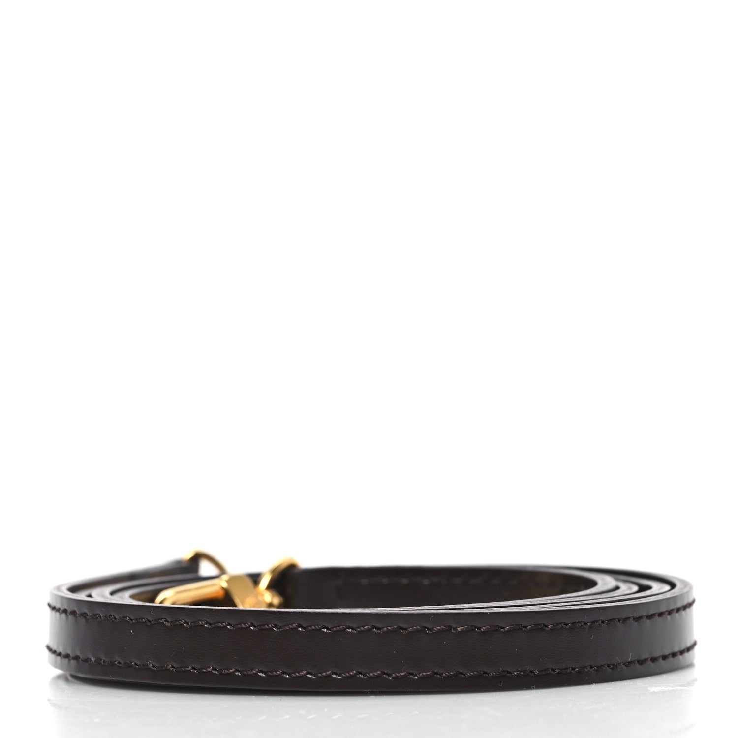 Louis Vuitton Calfskin 16mm Adjustable Shoulder Strap Brown 2 of 3