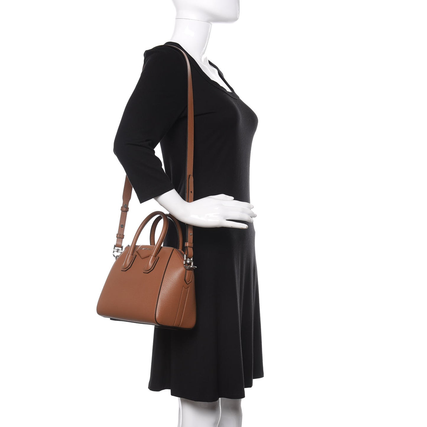 Sugar Goatskin Small Antigona Caramel