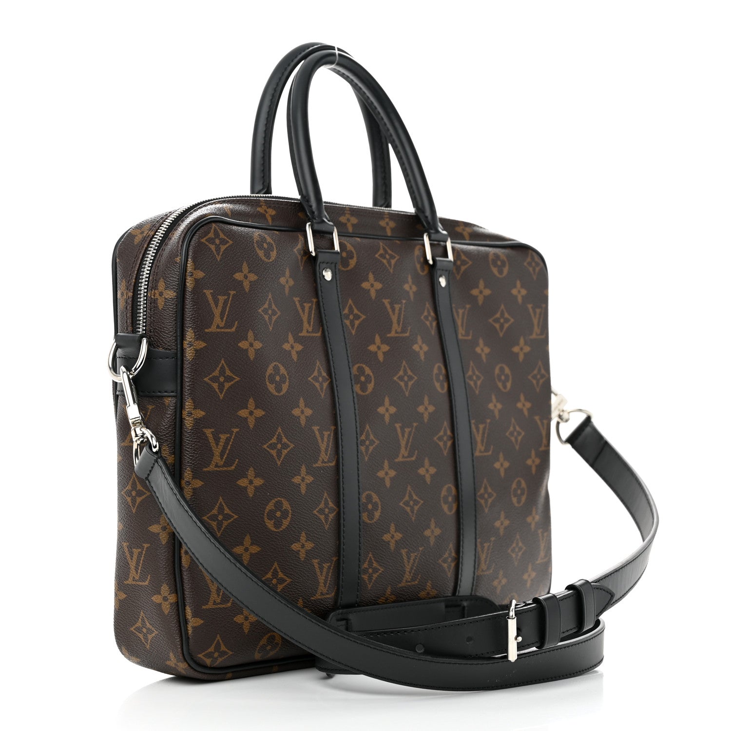 Louis Vuitton Monogram Macassar Porte-Documents Voyage PM 3 of 11