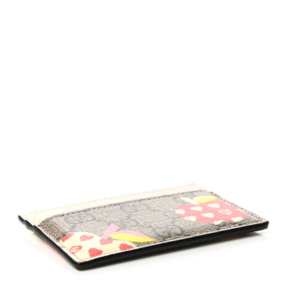 Gucci GG Supreme Monogram Les Pommes Card Holder Beige Multicolor Mystic White 3 of 5