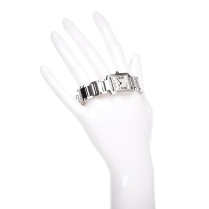 Cartier Stainless Steel 20mm Tank Francaise Quartz Watch 2 of 7