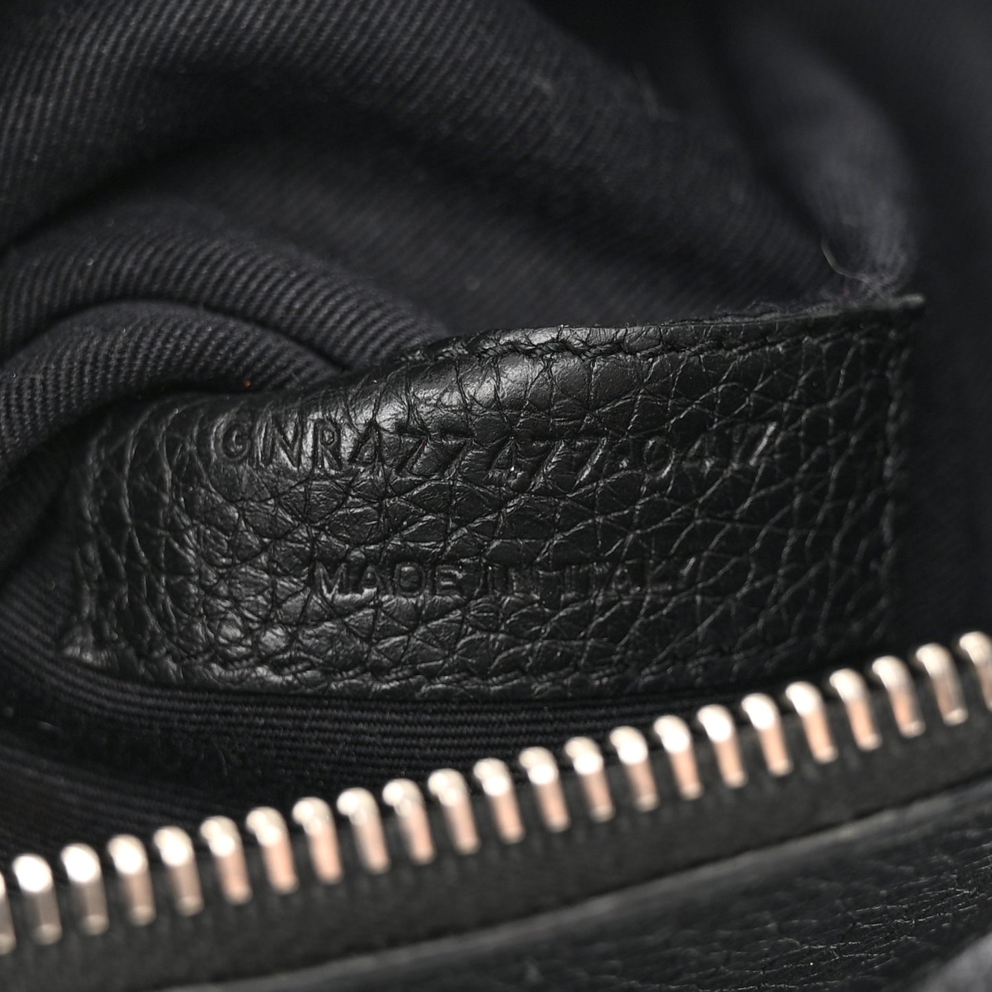 Grained Calfskin Baby Sac De Jour Souple Black