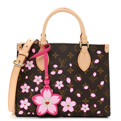 Louis Vuitton LV X TM Monogram Cherry Blossom Onthego PM Sakura Brown 1 of 9