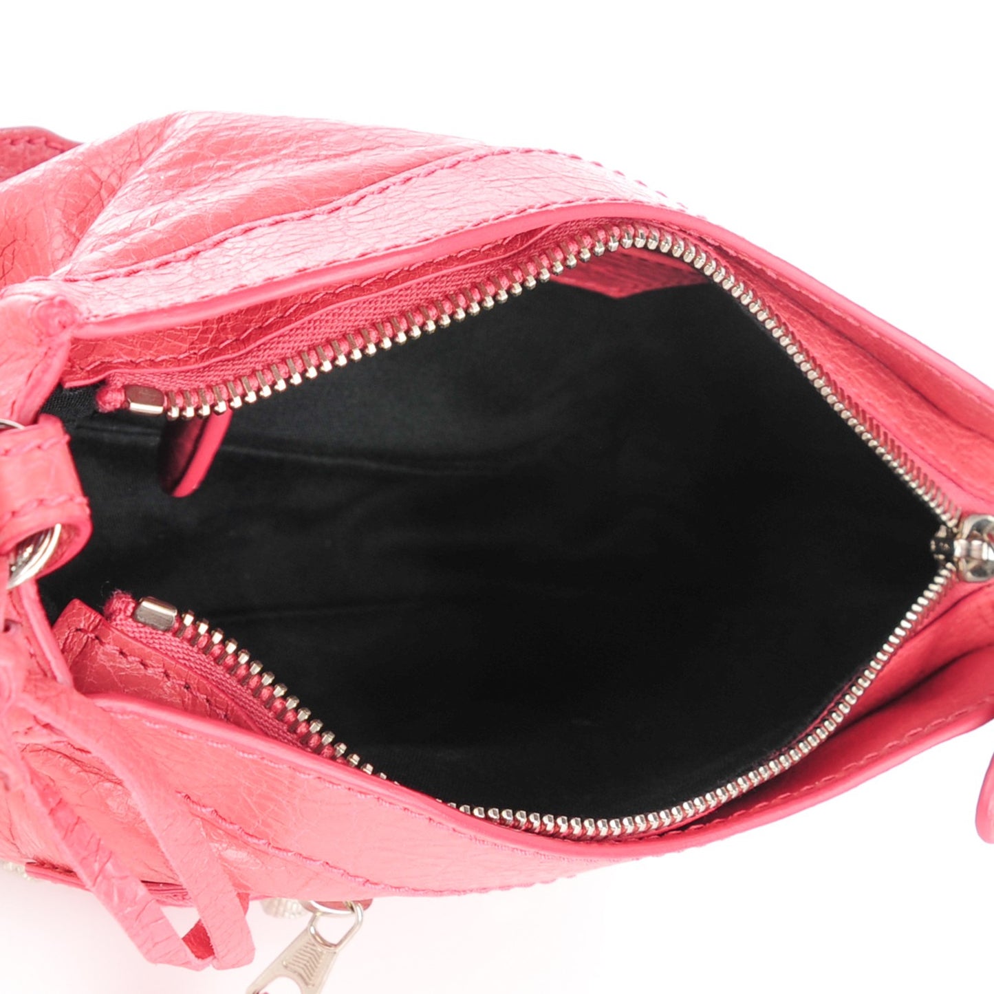 Agneau Giant 12 Silver Hardware Shoulder Bag Rose Bonbon