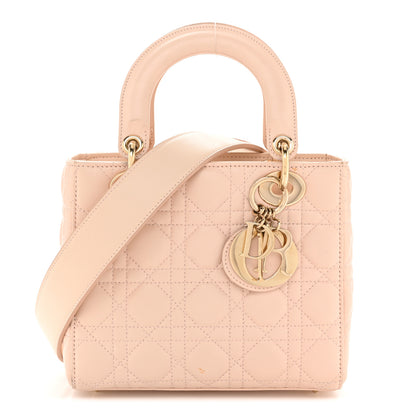 Christian Dior Lambskin Cannage Small Lucky Badges My Lady Dior Light Pink 1 of 15