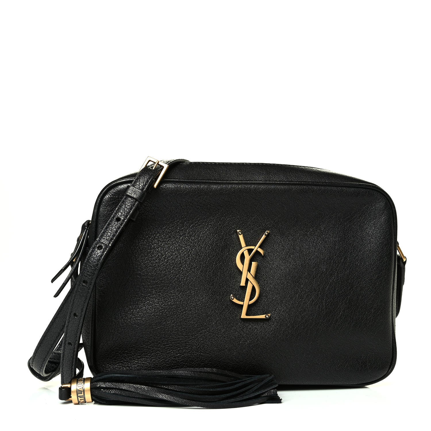 Saint Laurent Lambskin Monogram Small Lou Camera Bag Black 1 of 4