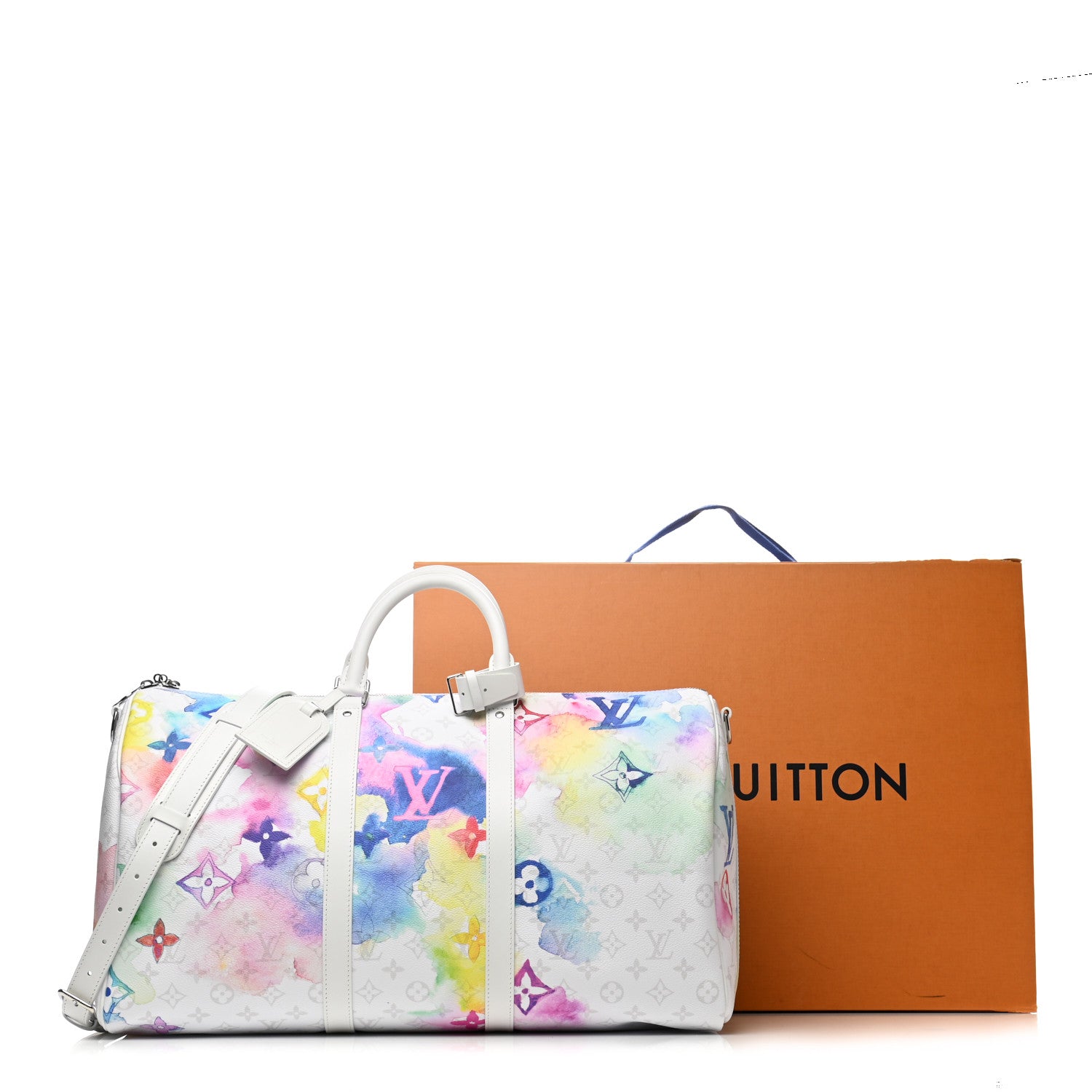 Louis Vuitton Monogram Watercolor Keepall Bandouliere 50 Multicolor 10 of 10