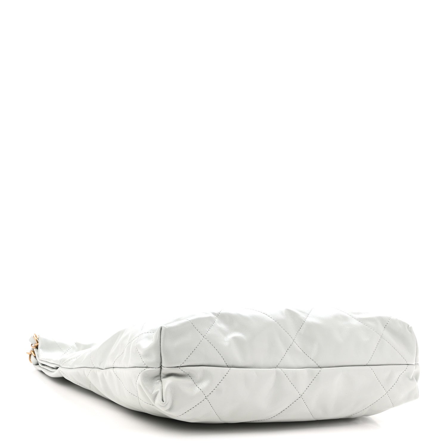 Chanel Shiny Calfskin Quilted Small Chanel 22 Light Blue 5 of 11