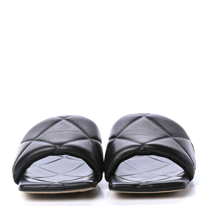 Bottega Veneta Nappa Quilted Rubber Lido Flat Sandals 36.5 Black 2 of 4