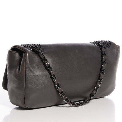 Chanel Lambskin Studded CC East West Flap Grey 3 of 7