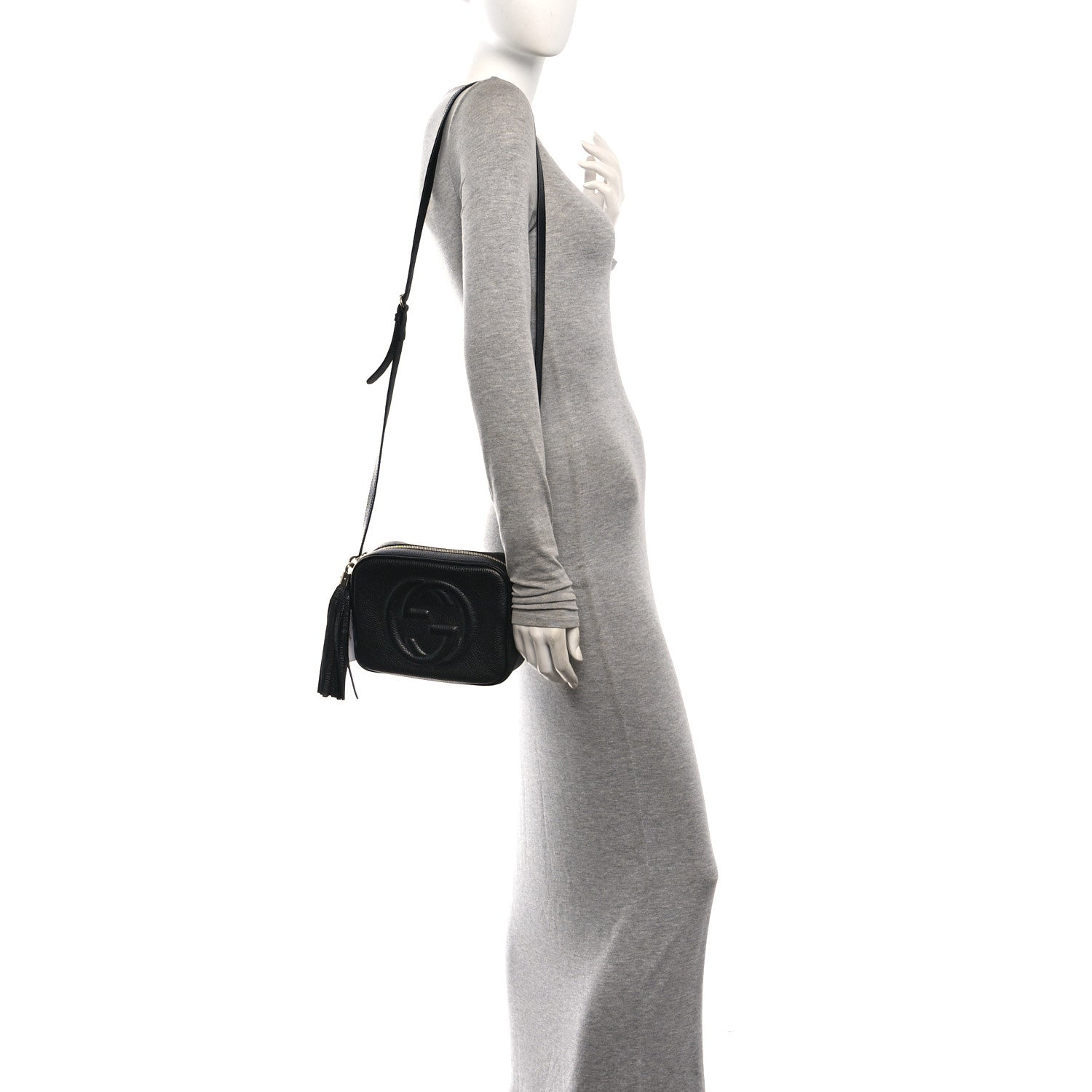 Gucci Pebbled Calfskin Small Soho Disco Bag Black 2 of 13