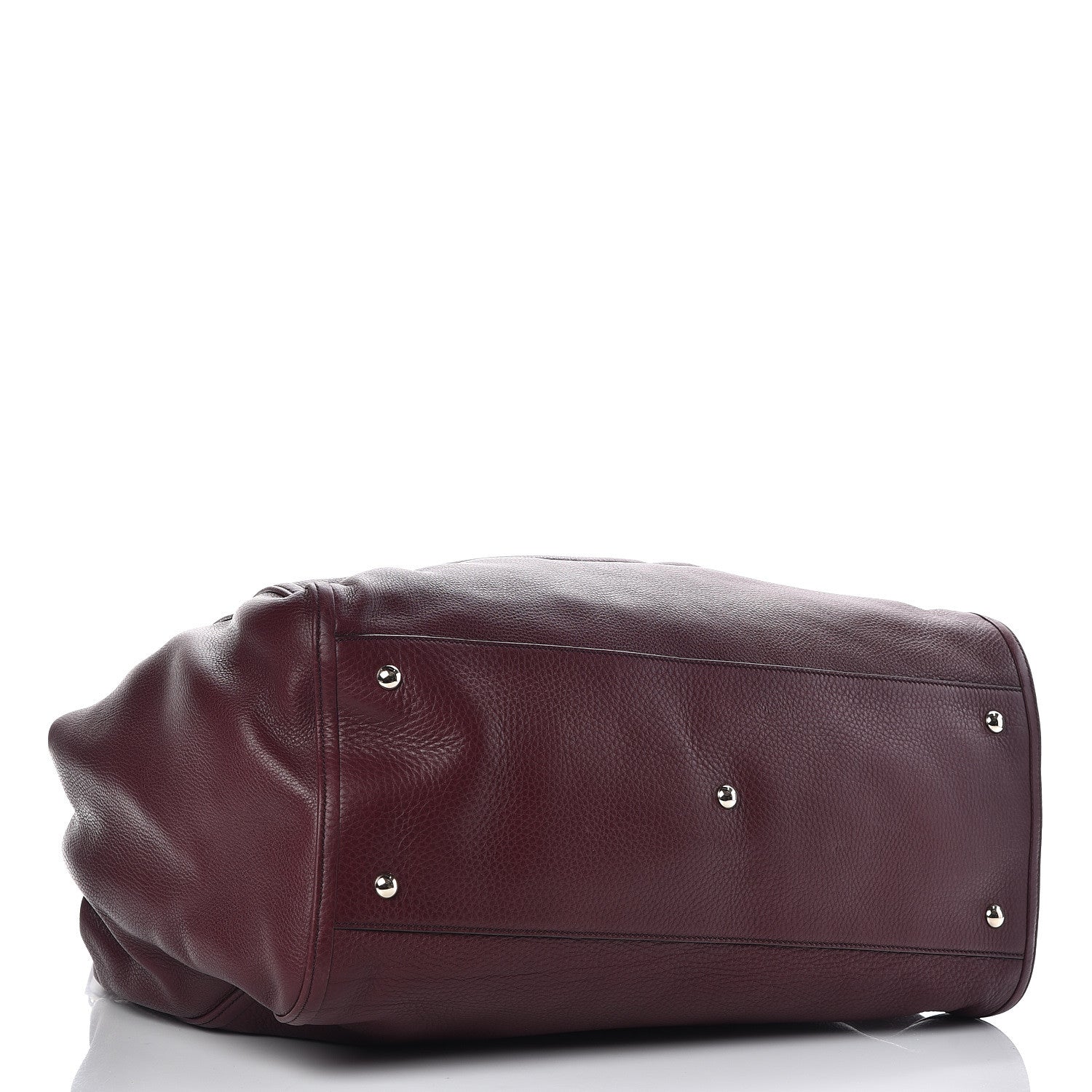 Gucci Pebbled Calfskin Large Soho Shoulder Bag Bordeaux 4 of 12