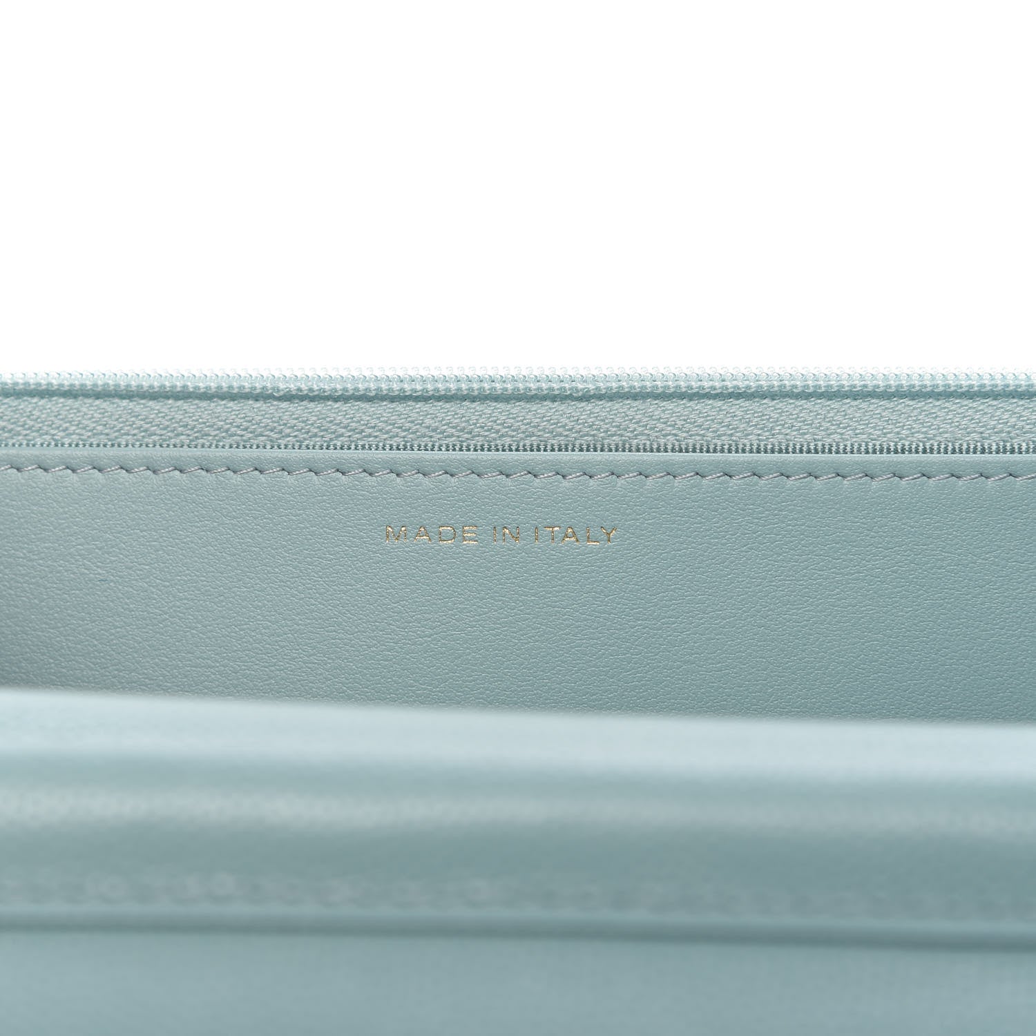 Chanel Caviar Quilted Wallet On Chain WOC Light Blue 9 of 12