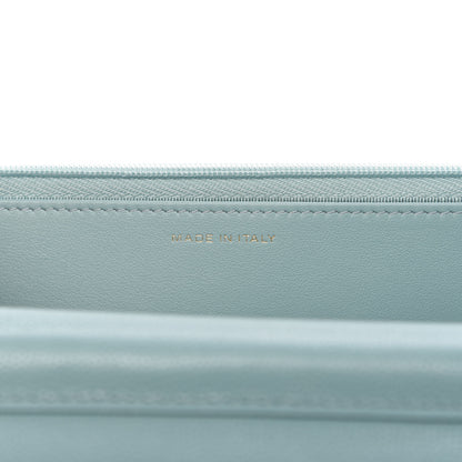 Chanel Caviar Quilted Wallet On Chain WOC Light Blue 9 of 12