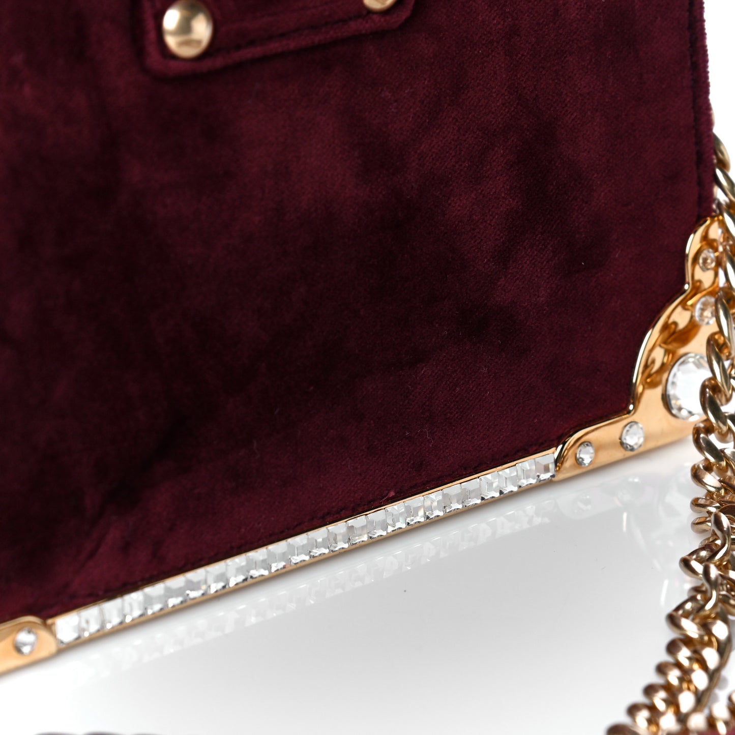 Velvet Crystal Cahier Shoulder Bag Ribes