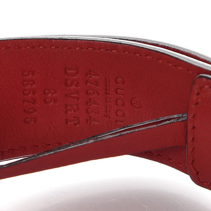 Gucci Calfskin Matelasse GG Marmont Belt Bag 85 34 Hibiscus Red 8 of 9
