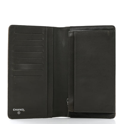 Chanel Grained Patent CC Yen Wallet Brown 5 of 8