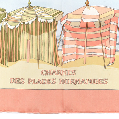 Hermes Silk Charmes Des Plages Normandes Scarf 90 3 of 5