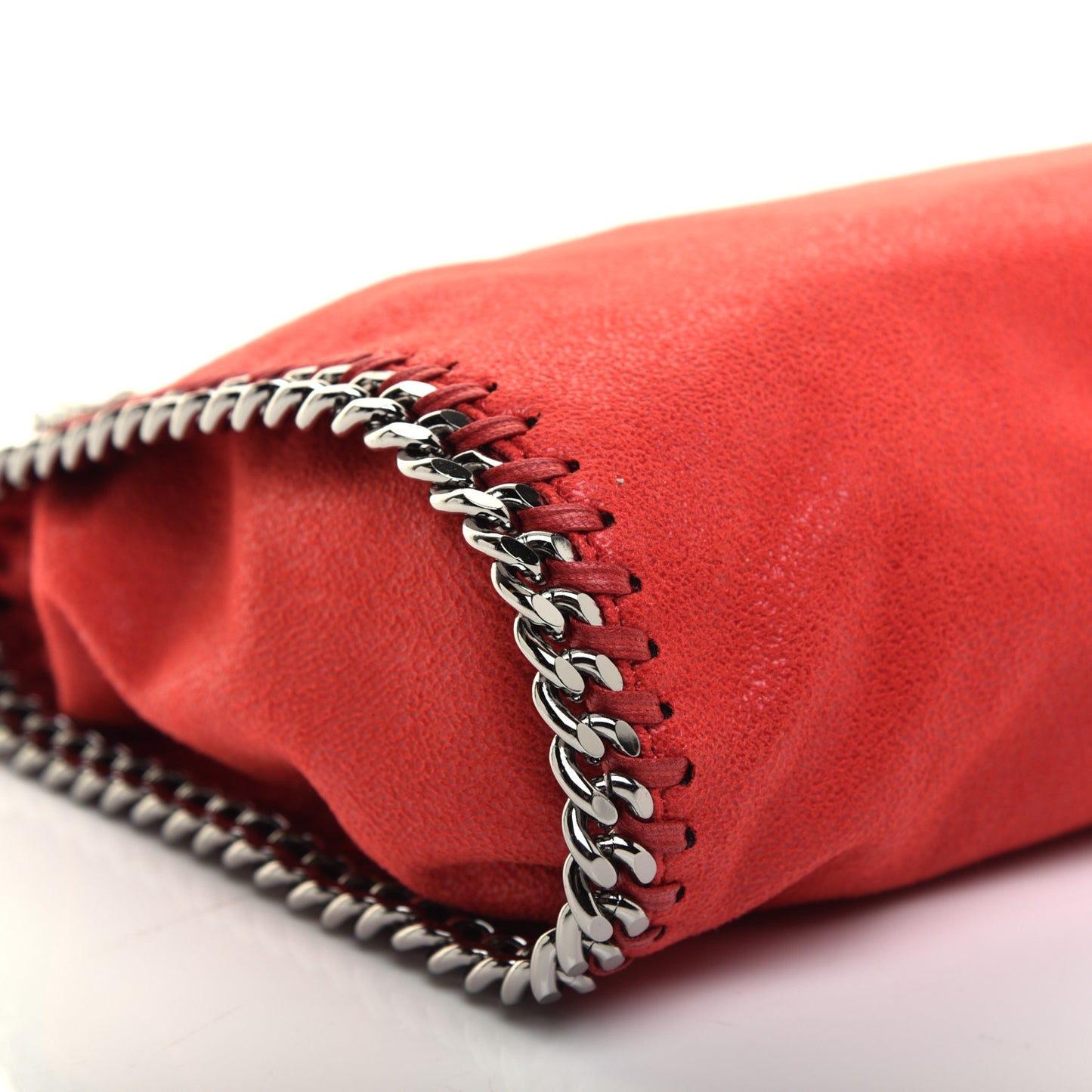 Shaggy Deer Mini Falabella Fold Over Tote Lipstick