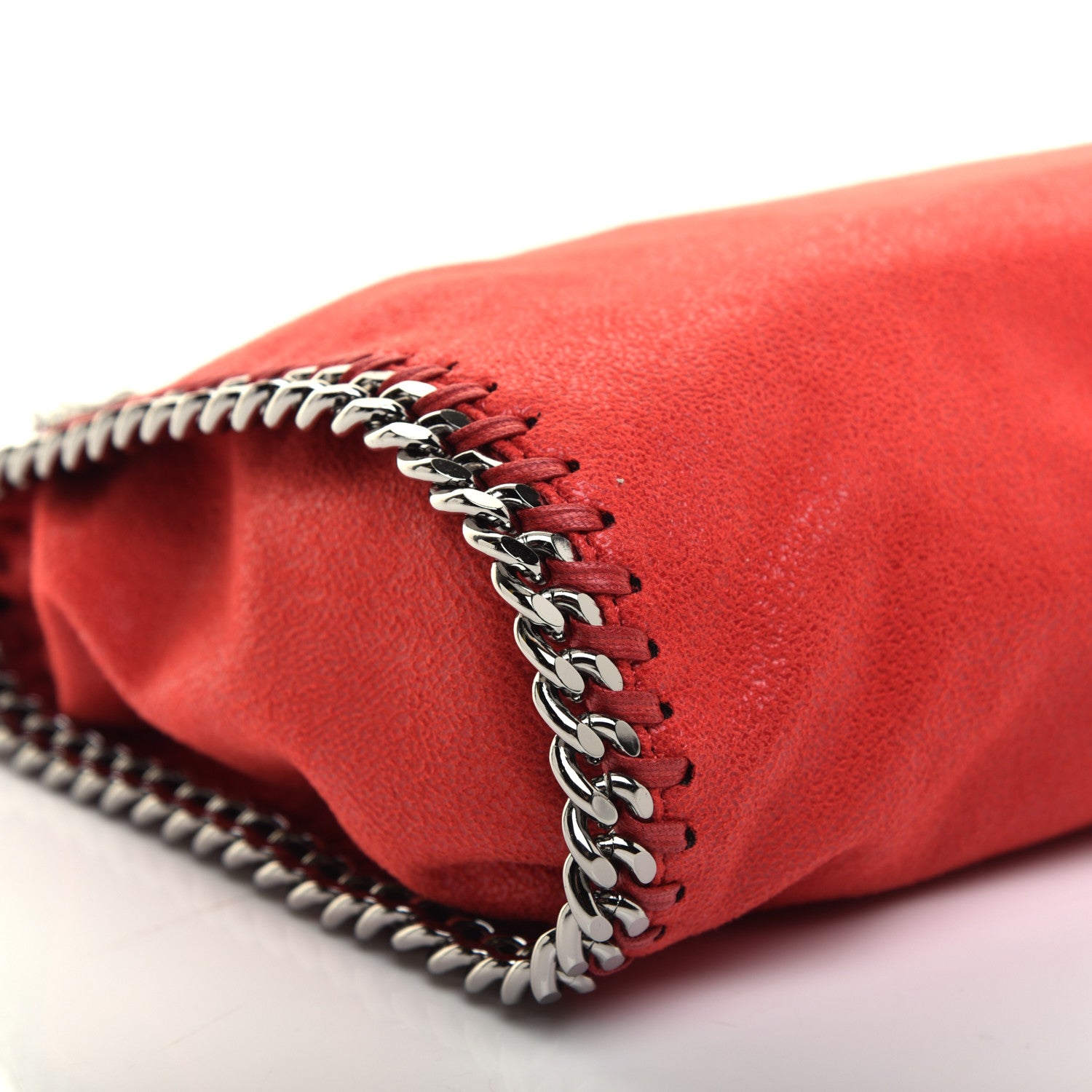 Stella McCartney Shaggy Deer Mini Falabella Fold Over Tote Lipstick 6 of 10