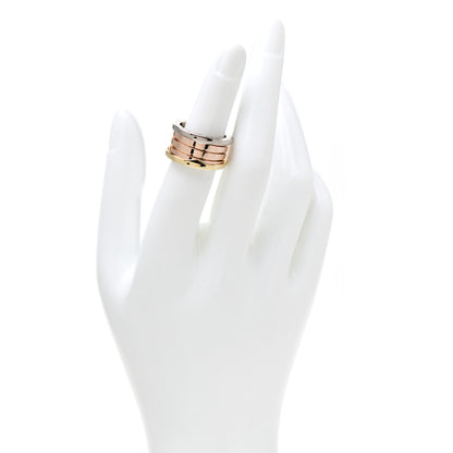 Bulgari 18K Rose White Yellow Gold B.Zero1 Four-Band Ring 51 5.75 2 of 8