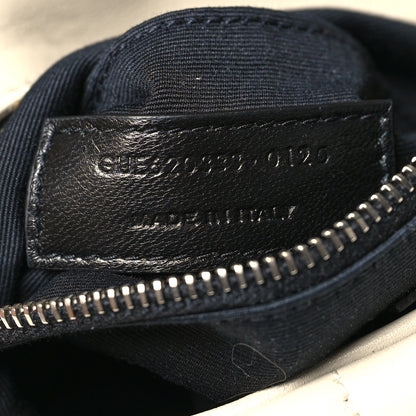 Saint Laurent Lambskin Quilted Toy Loulou Puffer Monogram Chain Satchel Crema Soft 7 of 12