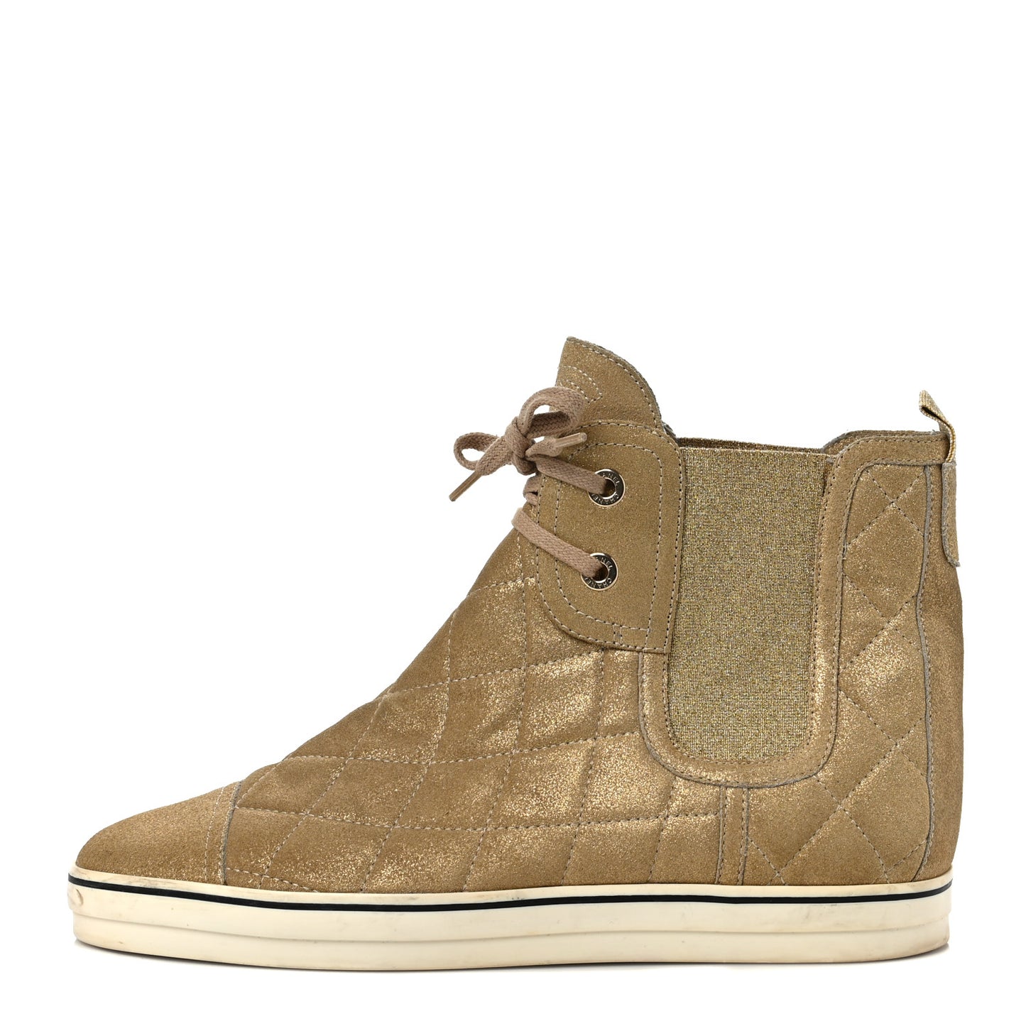 Quilted High Top Sneakers 41