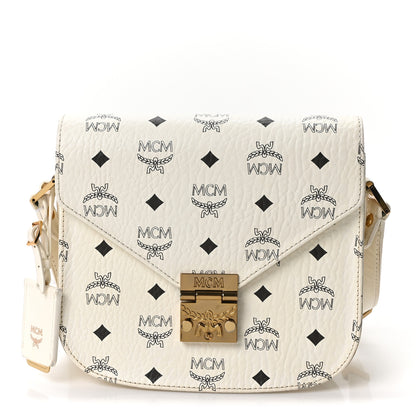 MCM Visetos Small Patricia Crossbody Bag White 1 of 9