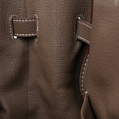 Hermes Taurillon Clemence Birkin 35 Etoupe 12 of 17