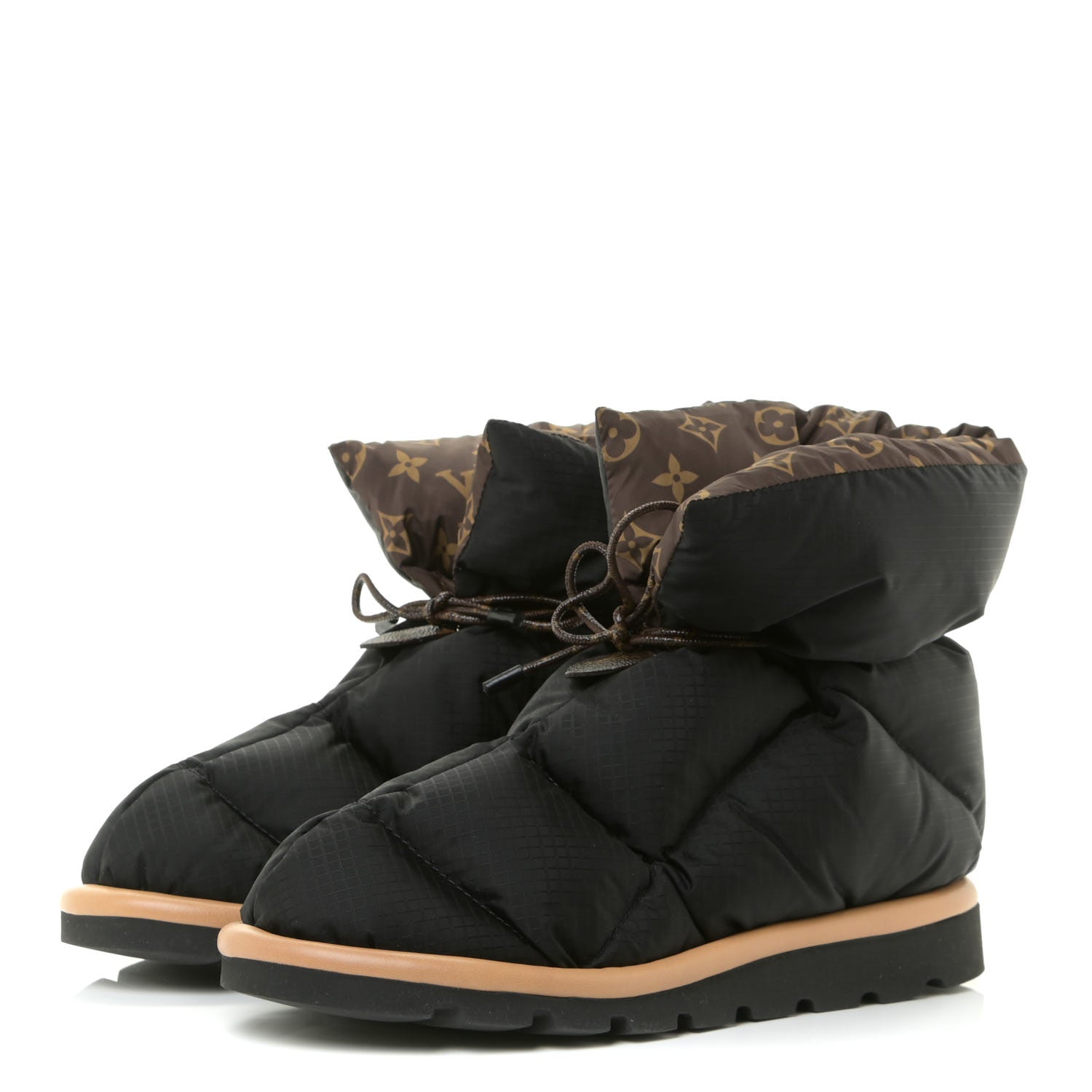 Louis Vuitton Nylon Monogram Pillow Comfort Ankle Boot 40 Black 3 of 14