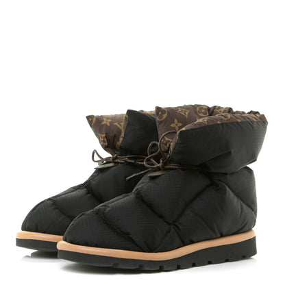 Louis Vuitton Nylon Monogram Pillow Comfort Ankle Boot 40 Black 3 of 14