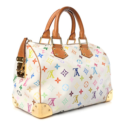 Louis Vuitton Monogram Multicolor Speedy 30 White 2 of 4