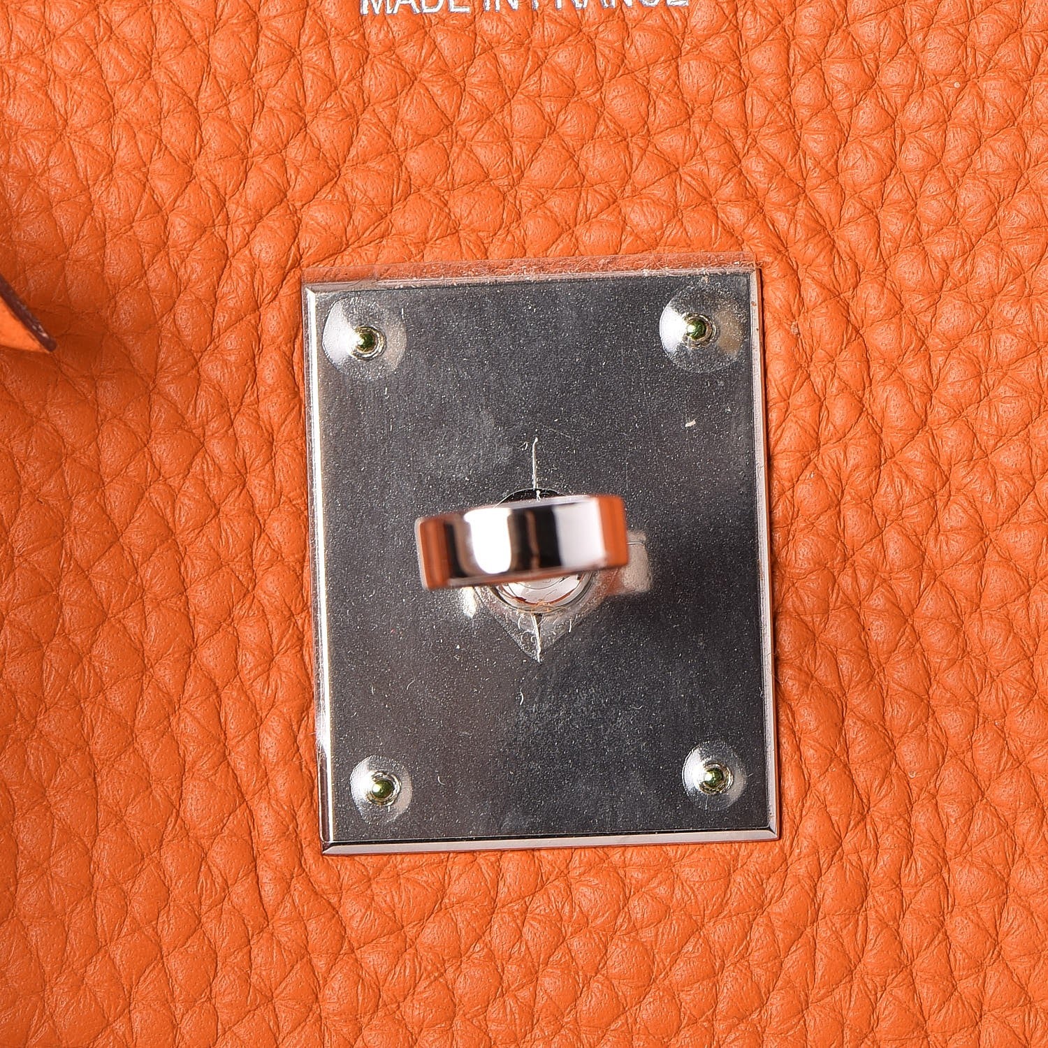 Hermes Taurillon Clemence Birkin 35 Orange 20 of 32
