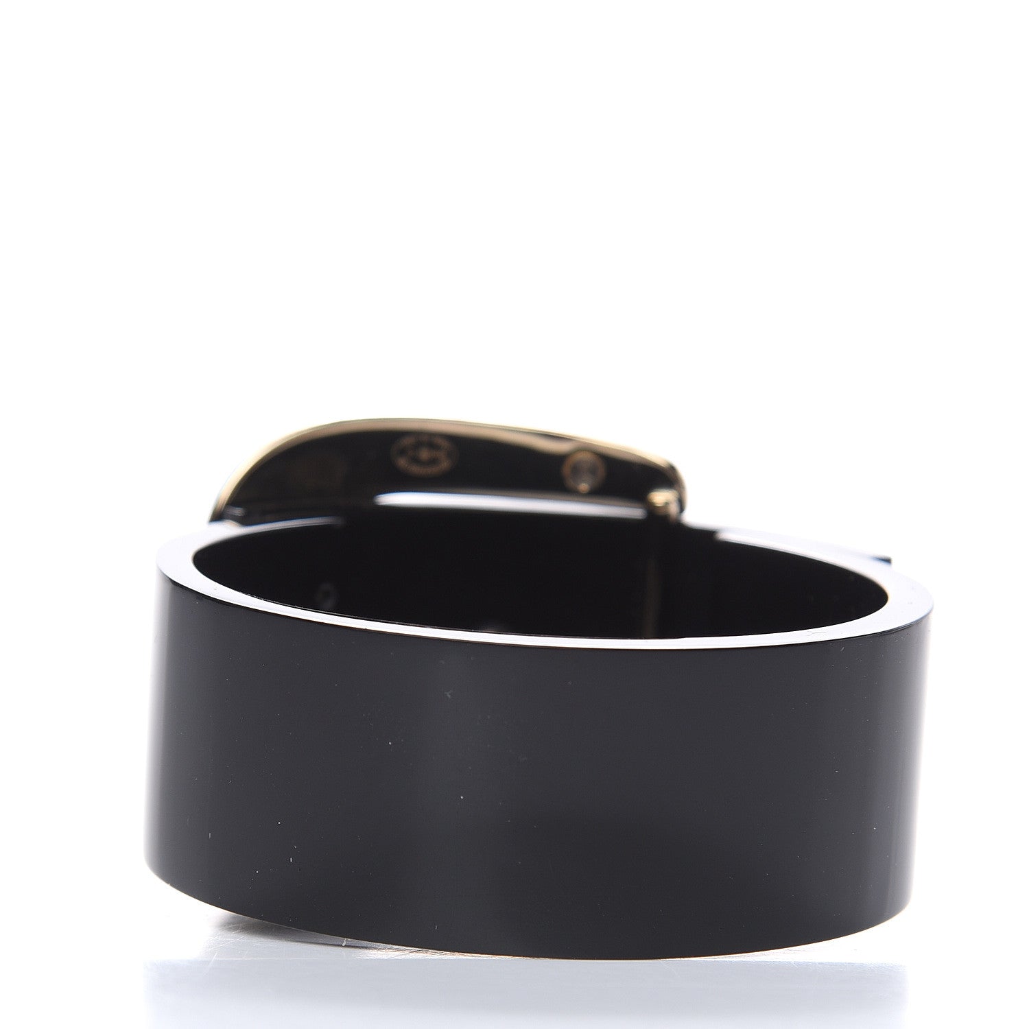 Chanel Resin CC Buckle Cuff Black 3 of 5