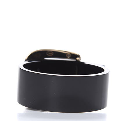 Chanel Resin CC Buckle Cuff Black 3 of 5