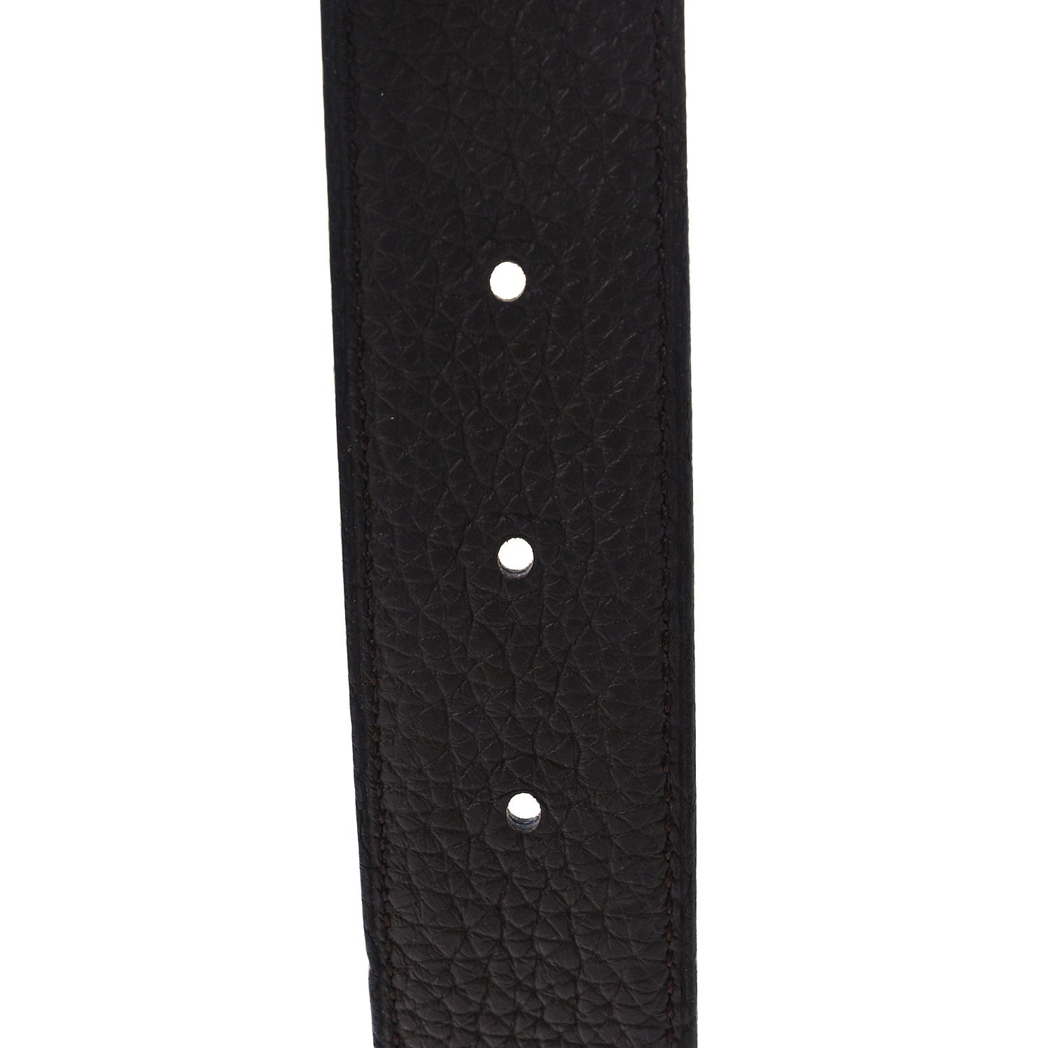 Hermes Box Togo 32mm H Belt 95 Black Chocolate 3 of 5