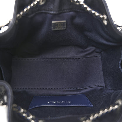Chanel Metallic Caviar Quilted Mini Chanel 25 Handbag Dark Blue 5 of 11
