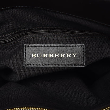 Burberry Haymarket Check Medium Golderton Tote Chocolate 8 of 12