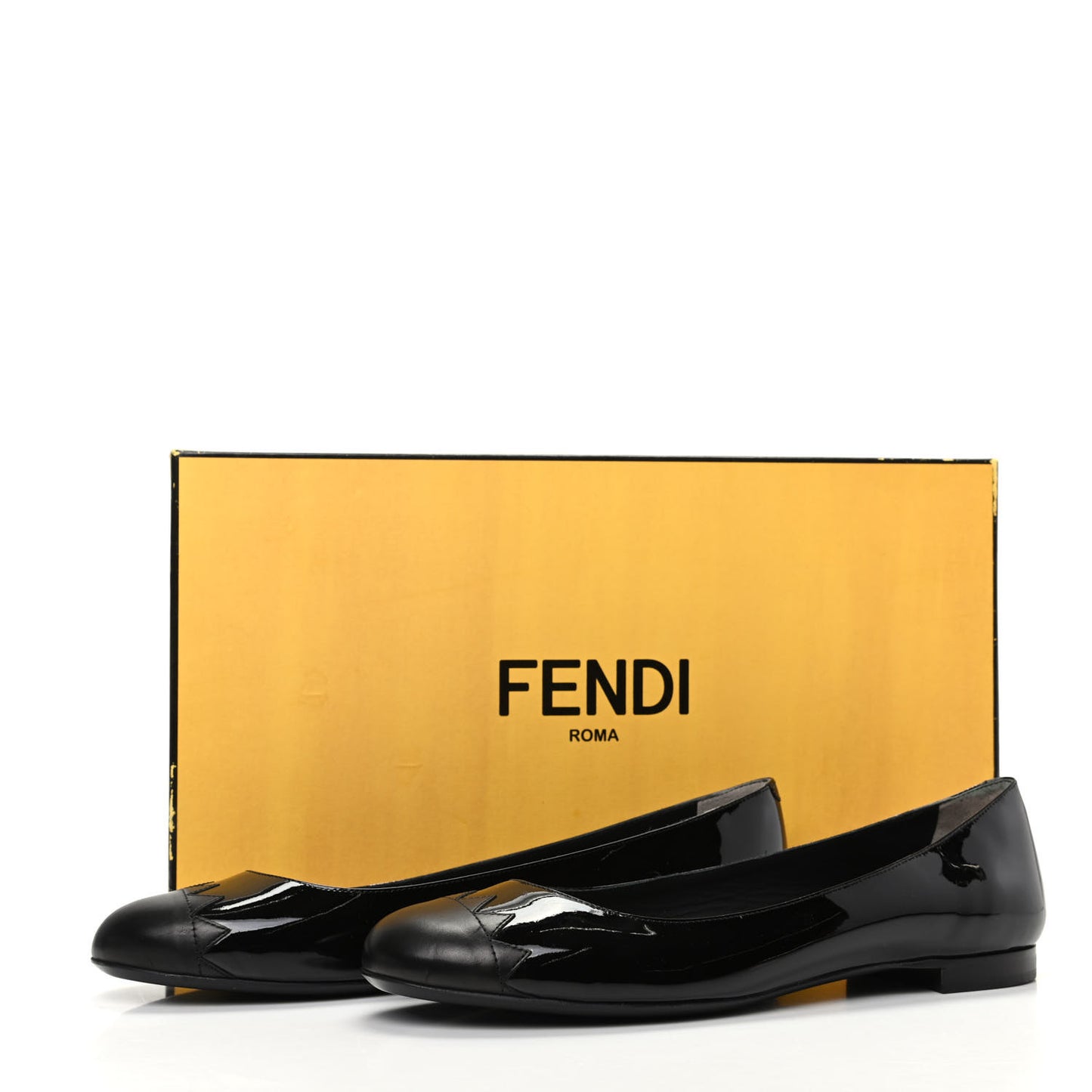 Patent Ballerina Flats 41.5 Black