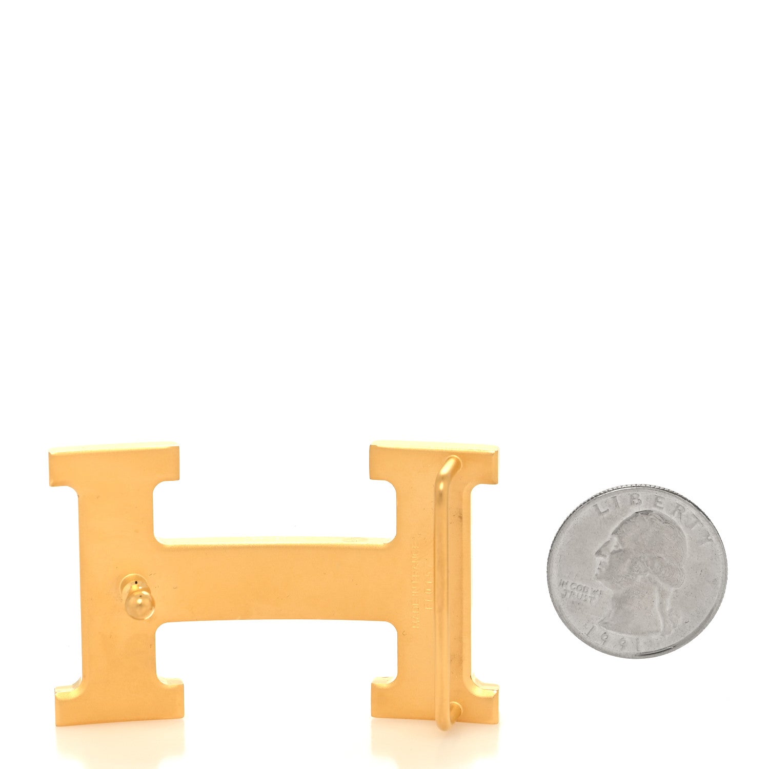 Hermes Polished 32mm H Belt Buckle Gold 2 of 4