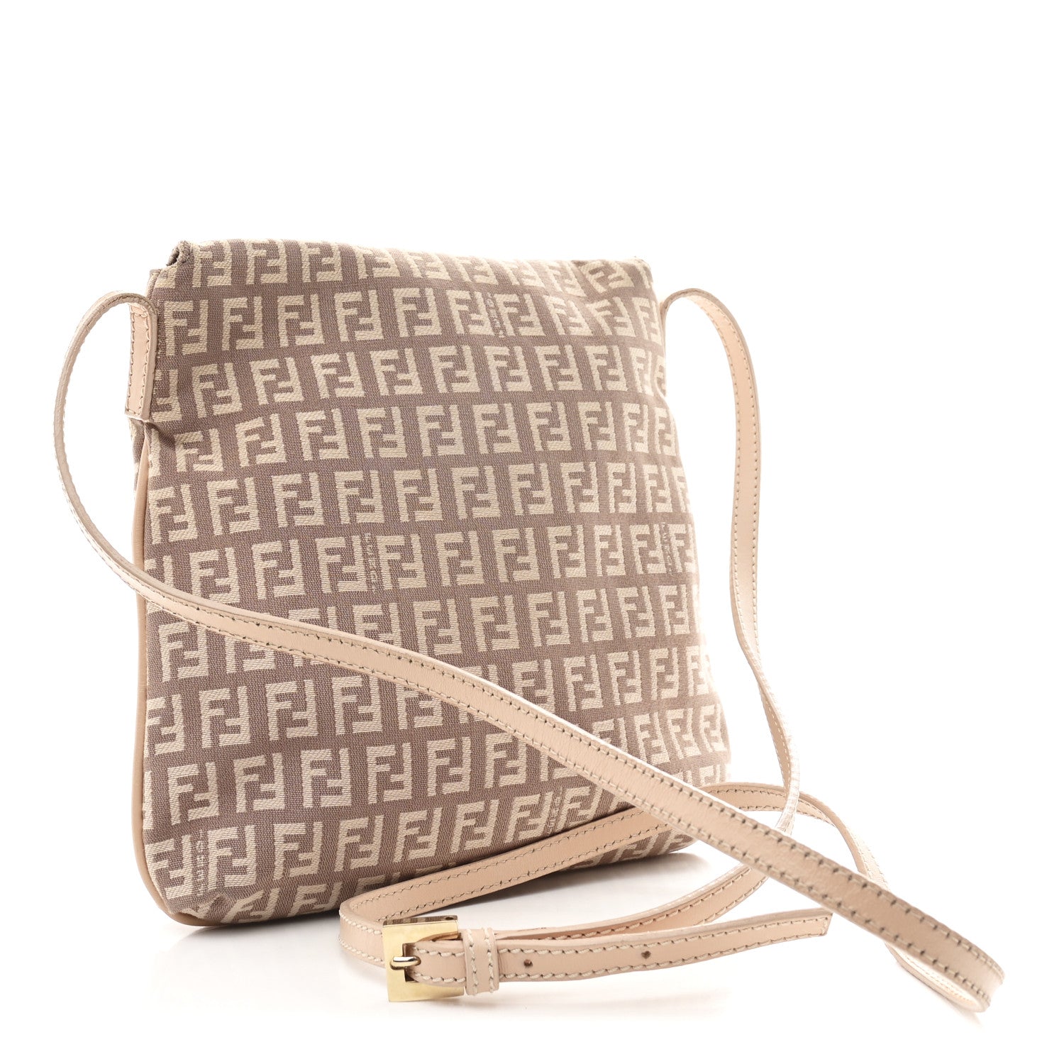 Fendi Zucchino Vitello Tube Messenger Bag Cipria Teint Cipria 3 of 10