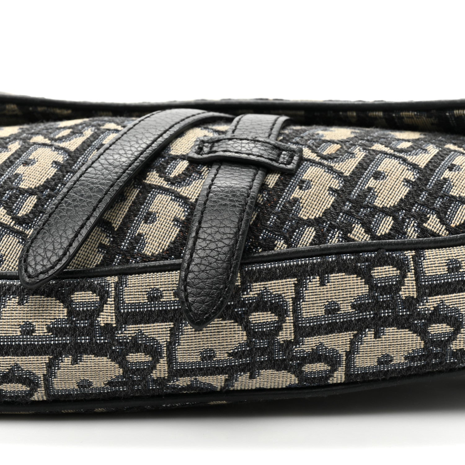 Christian Dior Oblique Mens Saddle Bag Blue 7 of 10