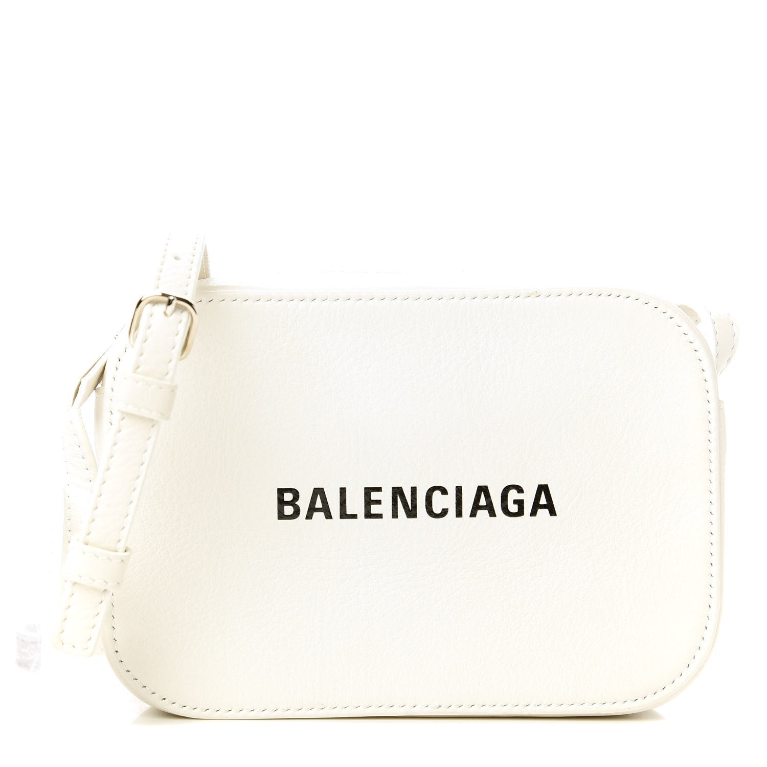 Balenciaga Calfskin Logo XS Everyday Camera Bag White 1 of 8