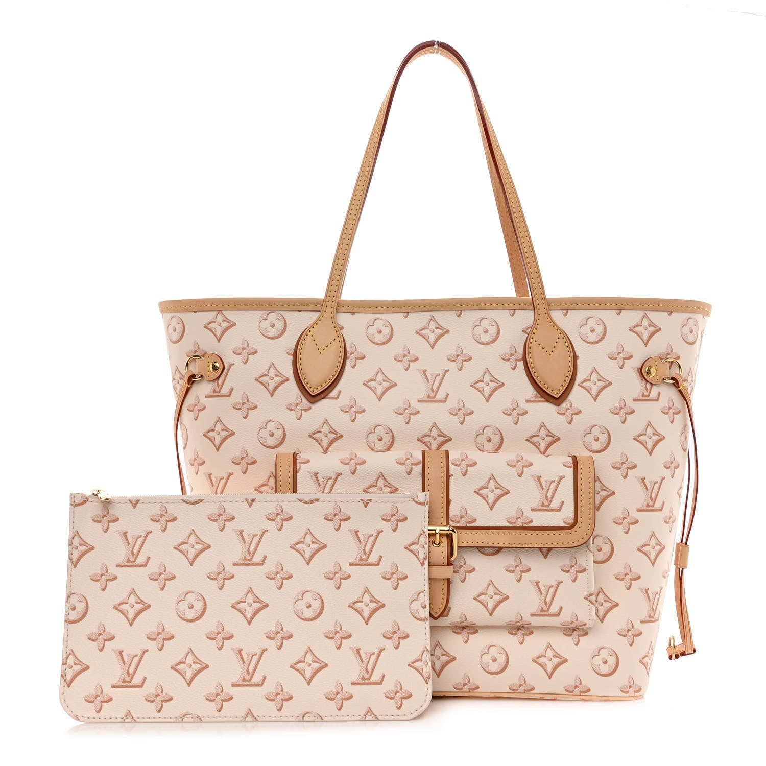 Louis Vuitton Monogram Fall For You Neverfull MM Beige Clair 1 of 10
