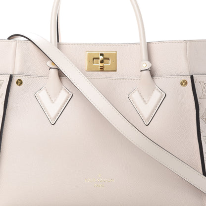 Louis Vuitton Calfskin Monogram On My Side Greige 8 of 11