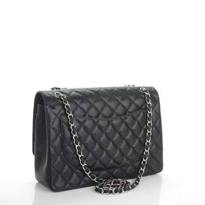 Chanel Caviar Quilted Maxi Double Flap Black 3 of 8