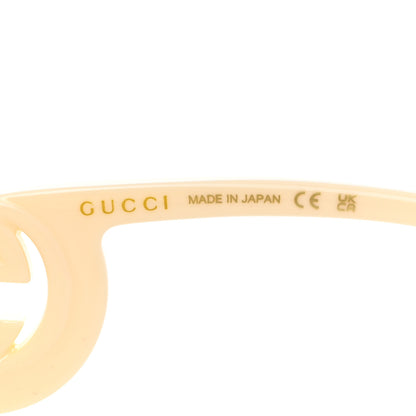 Gucci Acetate Rectangle Frame Sunglasses GG1326S White 5 of 9