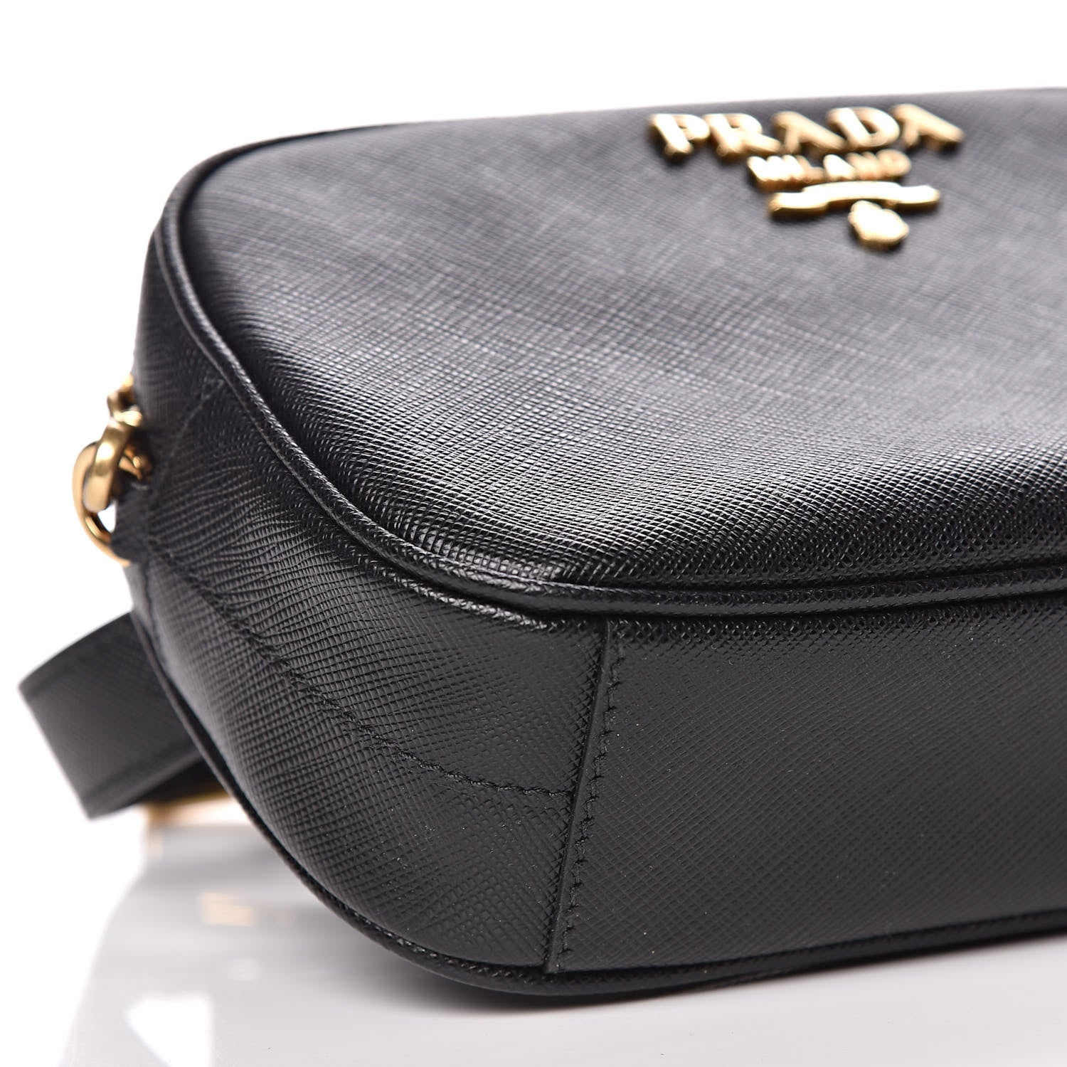 Prada Saffiano Belt Bag Black 7 of 10