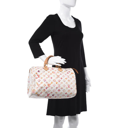 Louis Vuitton Watercolor Aquarelle Speedy 35 White 2 of 17